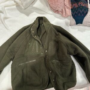 Army green light jacket